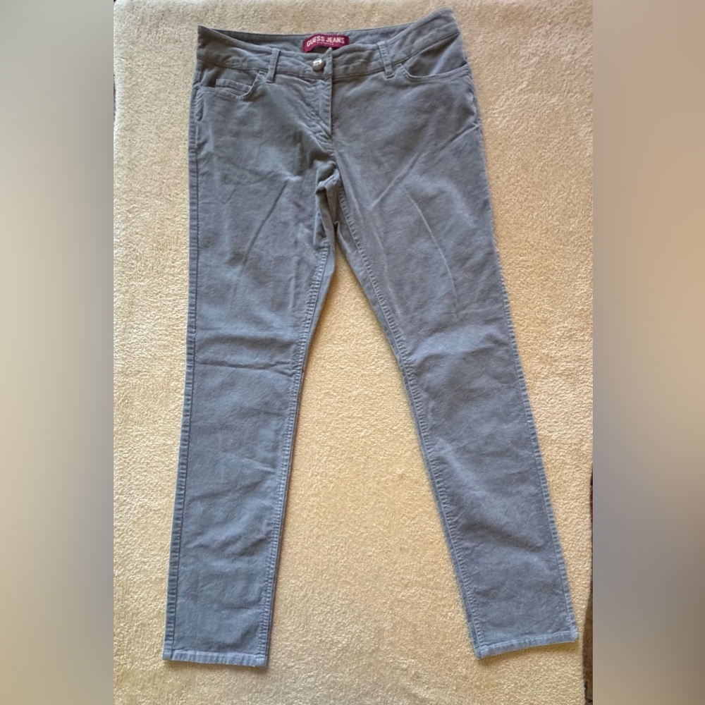 Guess Gray Velour Pants